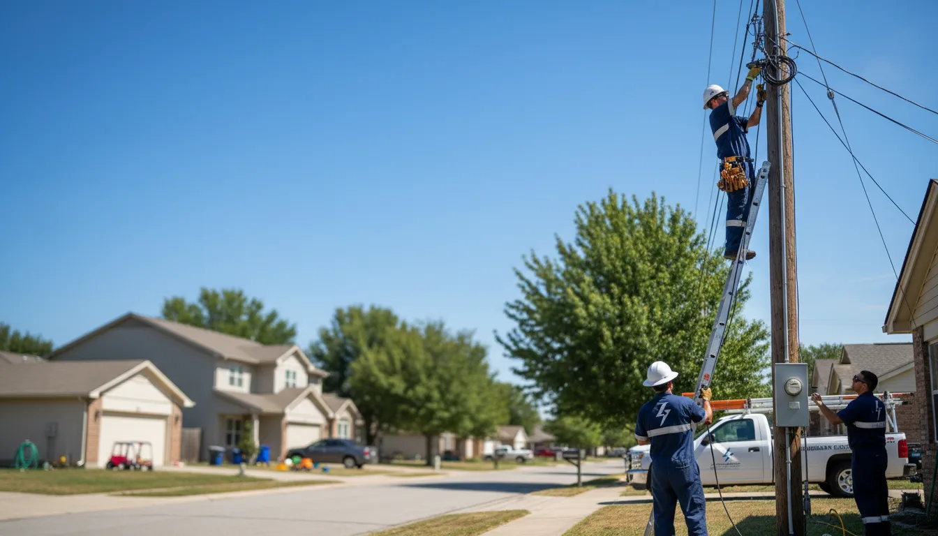 Residential electrician providing installation services in Coaldale, PA